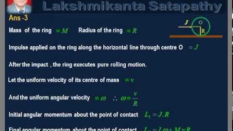 vDo QA Rotational Motion 1 / IIT JEE Physics / Lakshmikanta Satapathy