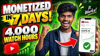 Details 7 நாளில் 4000 Watch Hours முடிக்க Secret Trick! 🚀 | YouTube Monetization Tamil News