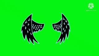 Black Glowing Moving Wings - Green Screen - Gacha Life - Rana Gacha