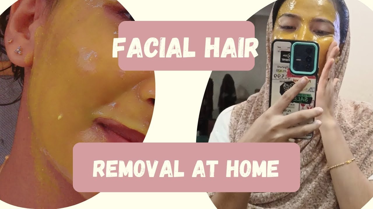 FACIAL HAIR REMOVAL HOME REMEDIES 🔥skincareskincareroutine