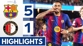 Barcelona vs Feyenoord 5-1 - Highlights - Champions League 2026