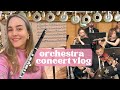 Orchestra concert vlog     playing flute and piccolo