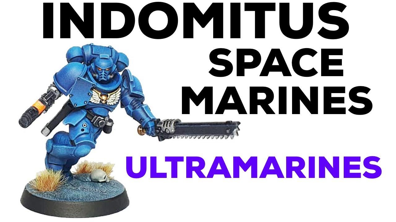 How to paint Ultramarines FAST Airbrush + Drybrush YouTube