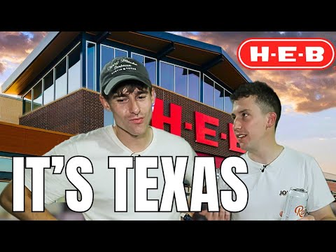 Two Brits visit Texas’ Biggest Grocery Store! WOW