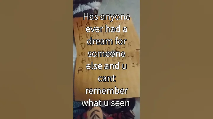 dreams u can't remember