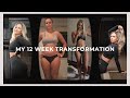 My 12 week weight loss transformation  week 1 workout vs week 12 workout  doing weights and cardio