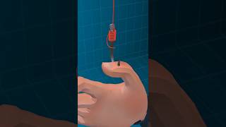 Trick to remove hook from your finger (3D Animation Video) #shorts