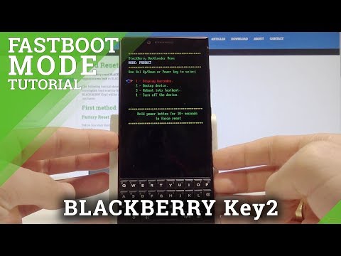 How to Enter Fastboot Mode BLACKBERRY Key2 - Bootloader Mode