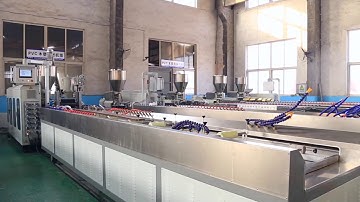 wood plastic composite WPC decking co extrusion machine with online embossing machine