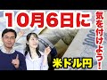 【米ドル円】10月6日に気を付けよう！