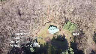 La ferme KIBO 希望 vue du ciel / Kibo Lebenshof aus dem Himmel - zen et permaculture  ( FRANCE  )