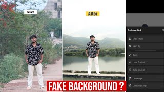 Cinematic & Realistic Background Change  Photo Editing Tutorial  | Photoroom & Lightroom Mobile