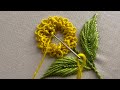 Beautiful flower embroidery design|hand embroidery design for beginners|kadhai design|hath se kadai