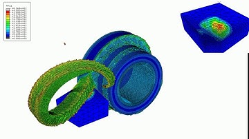 Abaqus CAE turning fully thermal displacement coupling 1