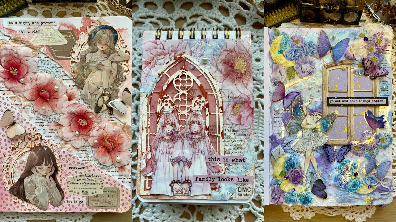 ASMR journal tiktok compilation 🔮✨|Journal with me | Scrapbooking | Relax for sleep 😴🛌💤 | #다꾸asmr