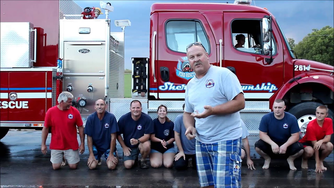 Sherman Township Fire Dept. Ice bucket challange - YouTube