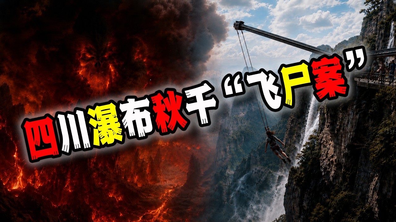 中國四川華鎣瀑布鞦韆“飛屍案”，比昨天的瀏陽煙花爆炸還典型的人禍