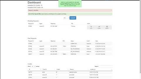 SMSPINS instruction video January 2018