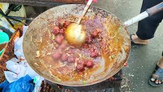 Mumbai Street Style Veg Manchurian at just ₹ 60! 🍲 | Gobi Manchurian 😋 | Indian Street Food