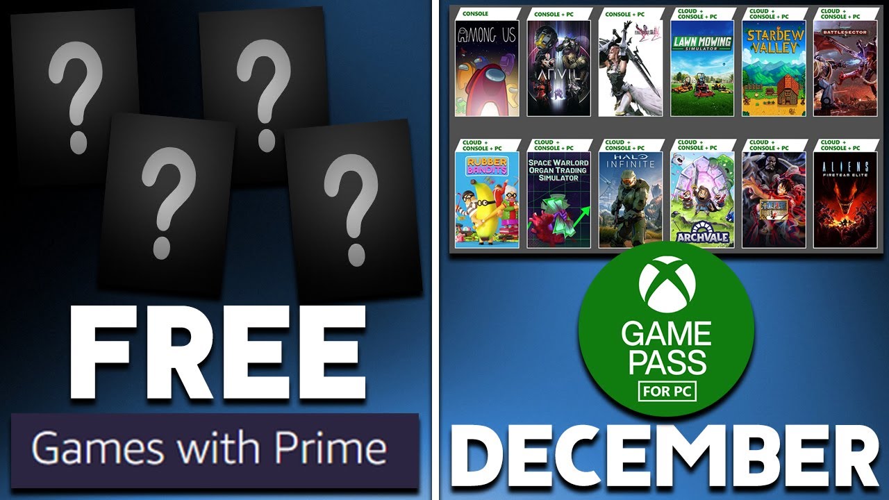 AWESOME Amazon Prime Free PC Games Live Right Now + Game Pass PC Great December Update!