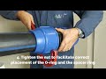 How To Install Perla Compression Fittings For PE Pipes Diameter Sizes Ø75mm Ø90mm Ø110mm 