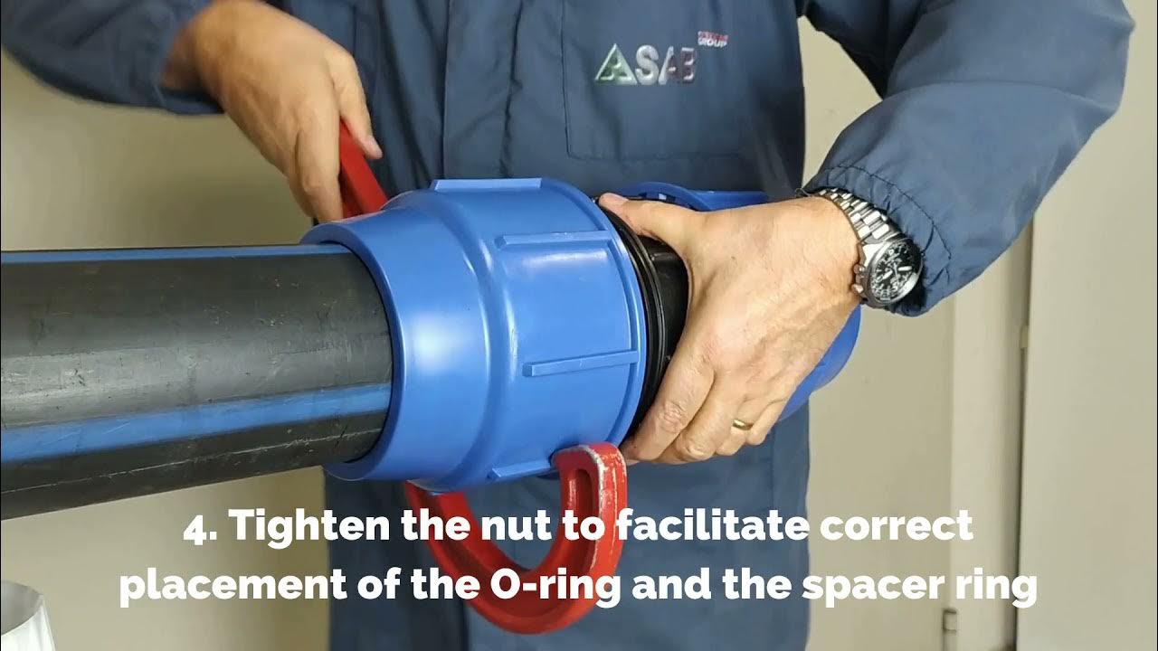 How to install Perla compression fittings for PE pipes diameter sizes