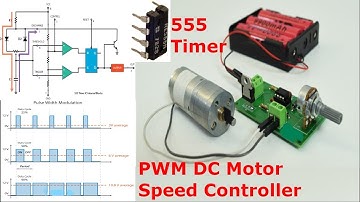 NE555 Timer PWM DC Motor Speed Controller