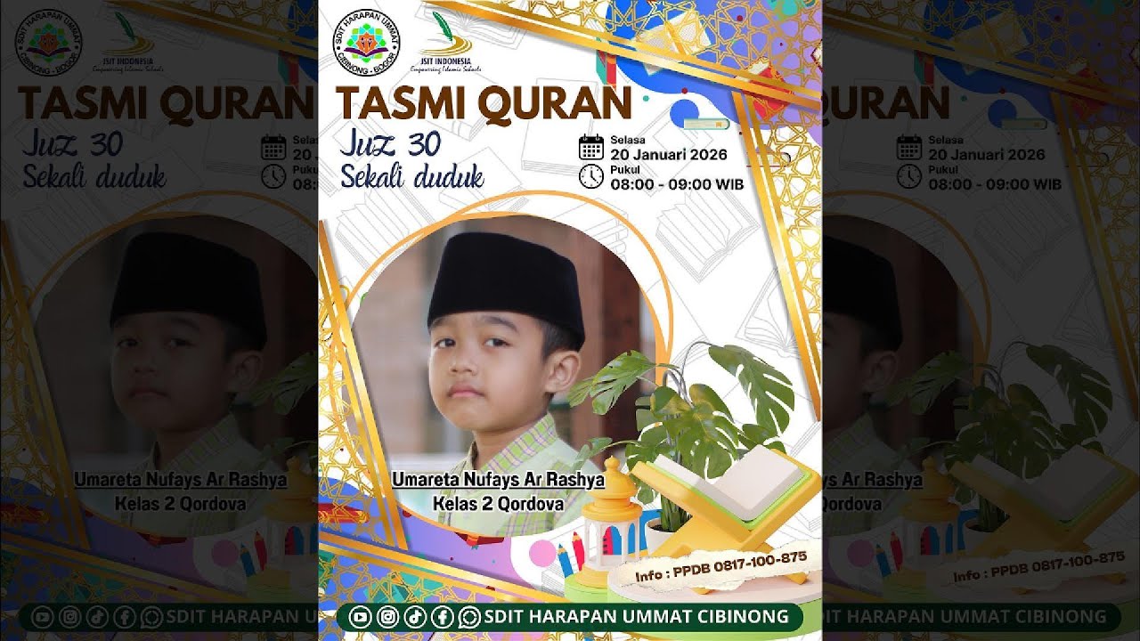 Tasmi' Quran Juz 30 | Umareta Nufays Ar Rashya - YouTube