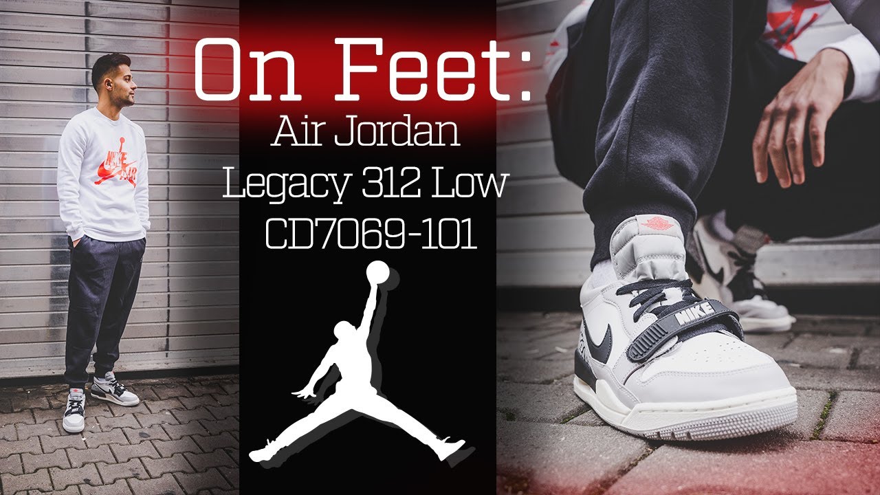 On Feet Air Jordan Legacy 312 Low Cd7069 101 Mit Passenden Jordan Jumpman Outfit Youtube