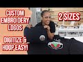 How to embroider logos using the mighty hooping stations  magnetic hoops  the fastest way to work
