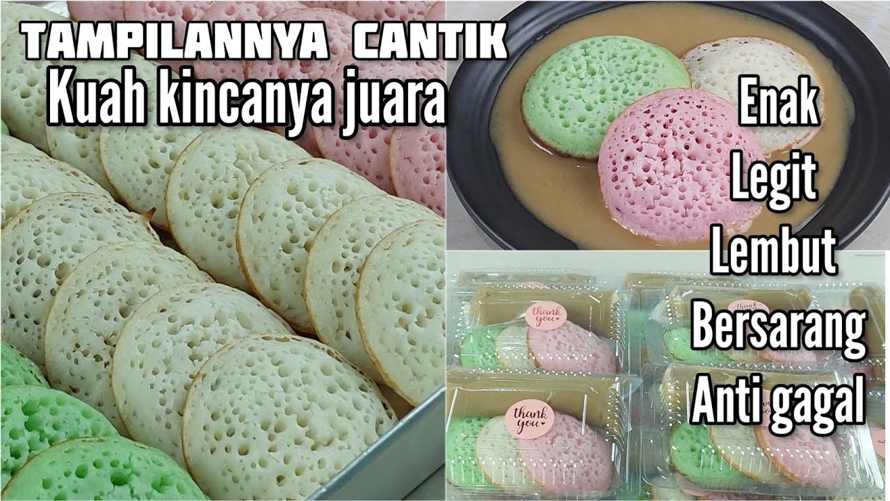 Resep Serabi Empuk Bersarang Anti Gagal