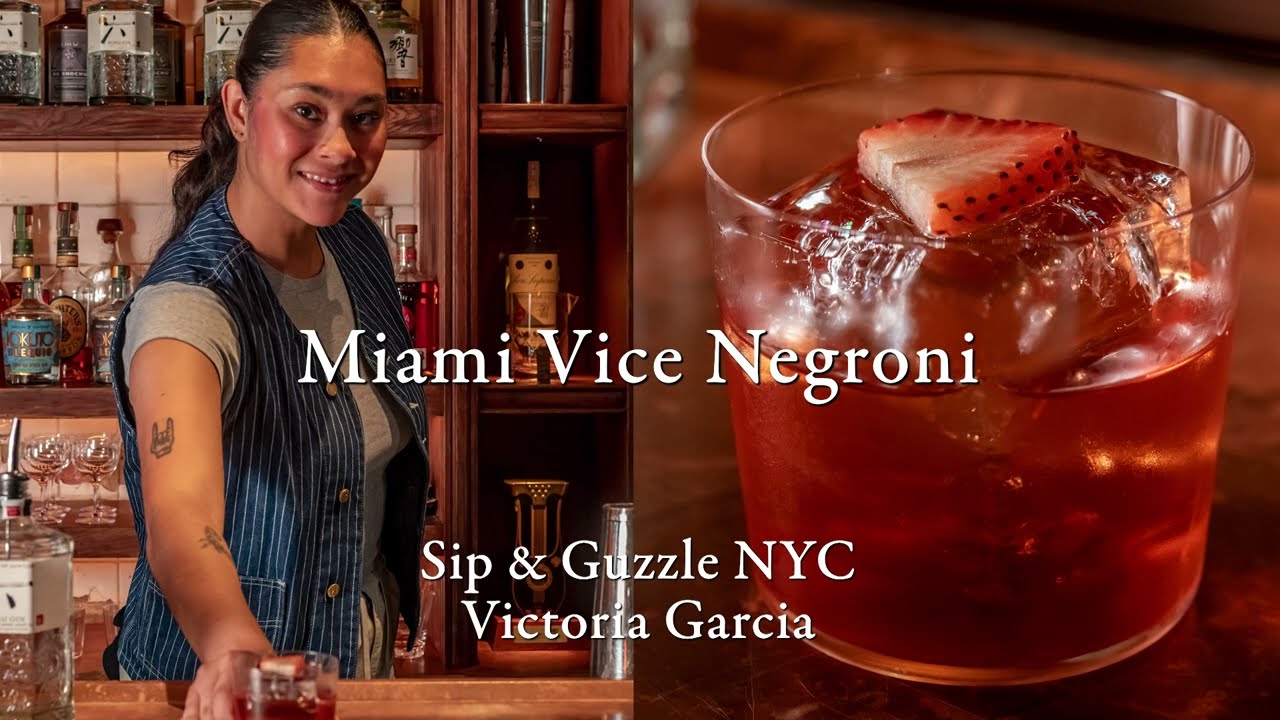 Victoria Garcia（ビクトリア ガルシア）NY「Sip ＆ Guzzle」「Maiami Vice Negroni」