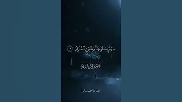 تلاوة هادئة و مؤثرة و مريحة للقارئ أحمد عباس