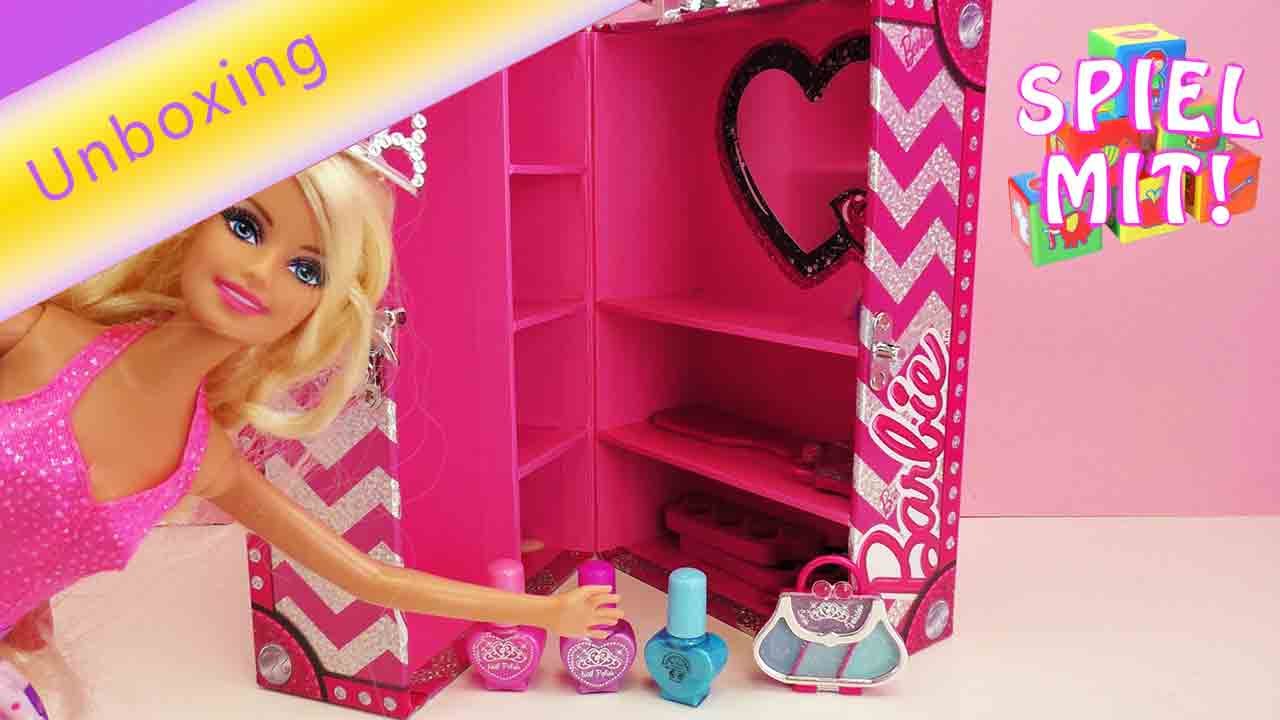 Barbie Dream Haus Deutsch Unboxing Make Up Set Youtube