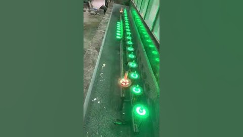 Test đèn âm nước bánh xe lắp cho đài phun nước #shorts  #đài_phun_nước