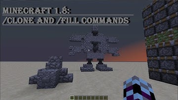 Minecraft 1.8: /clone and /fill commands explained.