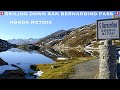 A Beautiful Mountain Pass In Switzerland, Honda NC750X, RAW, Перевал В Швейцарии На Мотоцикле