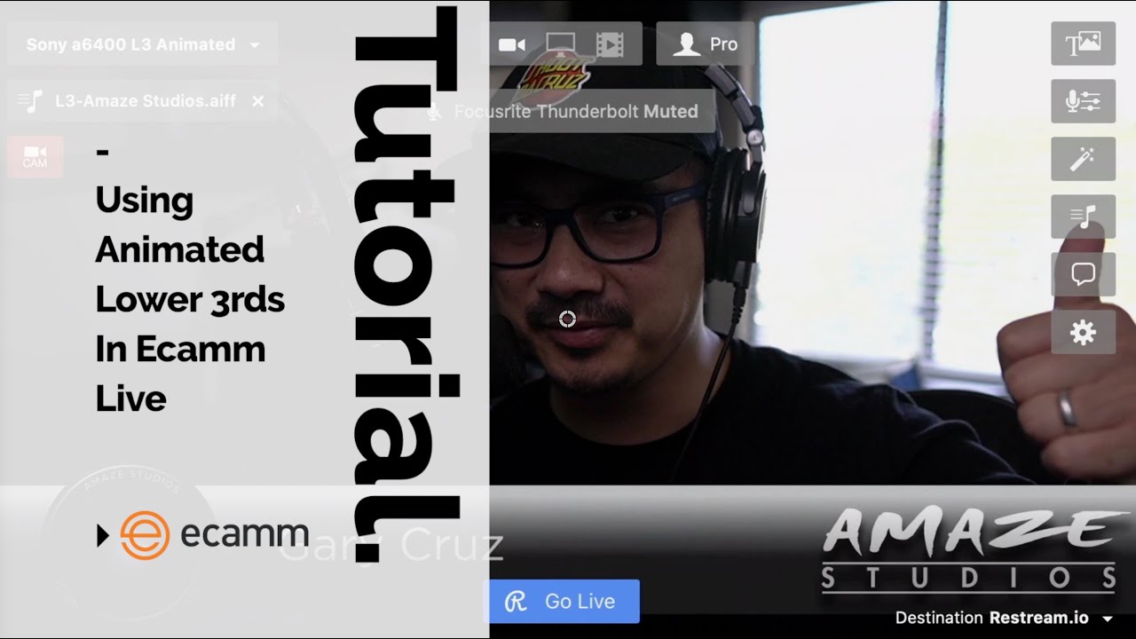 Using Animated Lower Thirds in Ecamm Live with SOUND! - YouTube