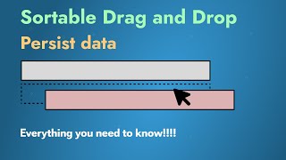 React drag and drop to sort the list and persist the sorted data
