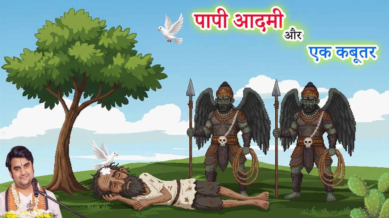 पापी आदमी और एक कबूतर - रोचक कथा | Indresh ji Maharaj #bhagwatkatha