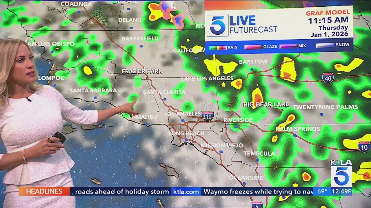 Southern California will ring in the New Year with another storm - YouTube