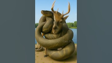 Giant python strangled deer| Elep This  #youtubeshorts #shorts #animals