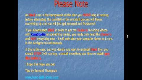 How to Remove DivX Setup Easily