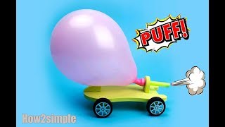 How To Make Balloon Power Toy Car.