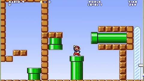 Mario worker - Up pipe bug and what happens if you wrongly put the exit passage