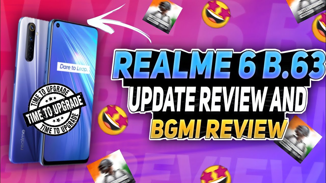 REALME 6 B63 UPDATE REVIEW AND BGMI REVIEW | REALME 6 PUBG , BGMI | ACTION DEVIL