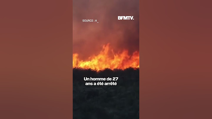 Un impressionnant feu de forêt a frappé l'Argentine