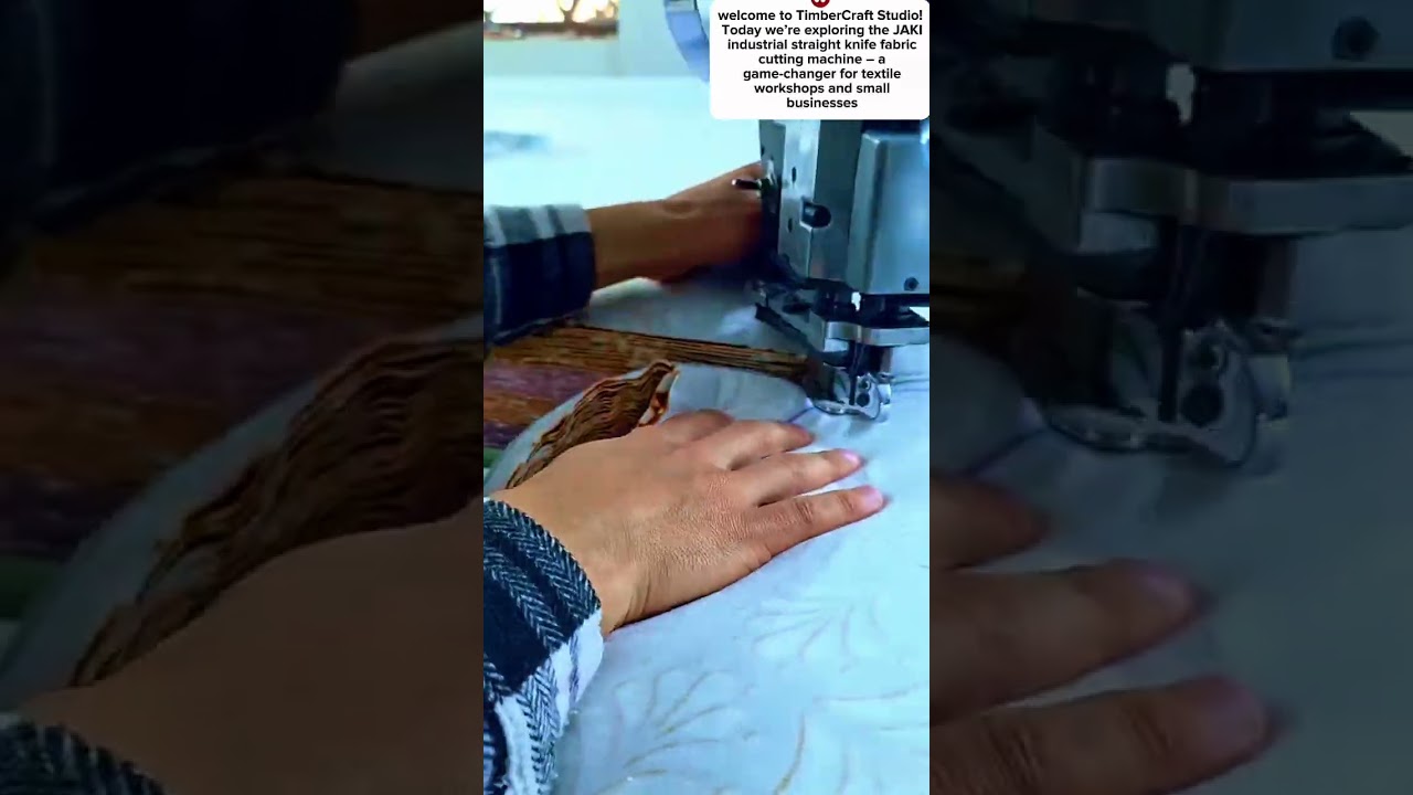 Industrial Fabric Cutting Machine - JAKI | Educational Short Video | TimberCraft Studio