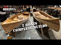 2 Complete Boat Builds: Row Boat &amp; Canoe