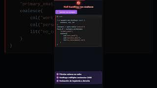 Smart Null Handling Using coalesce | Spanish